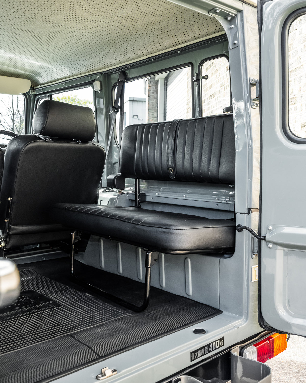 CLASSIC 40 SERIES HEATH GRAY 1982 TOYOTA FJ40 LAND CRUISER NEWLY RESTORED WITH CUSTOM BLACK LEATHER SEATS FOR SALE