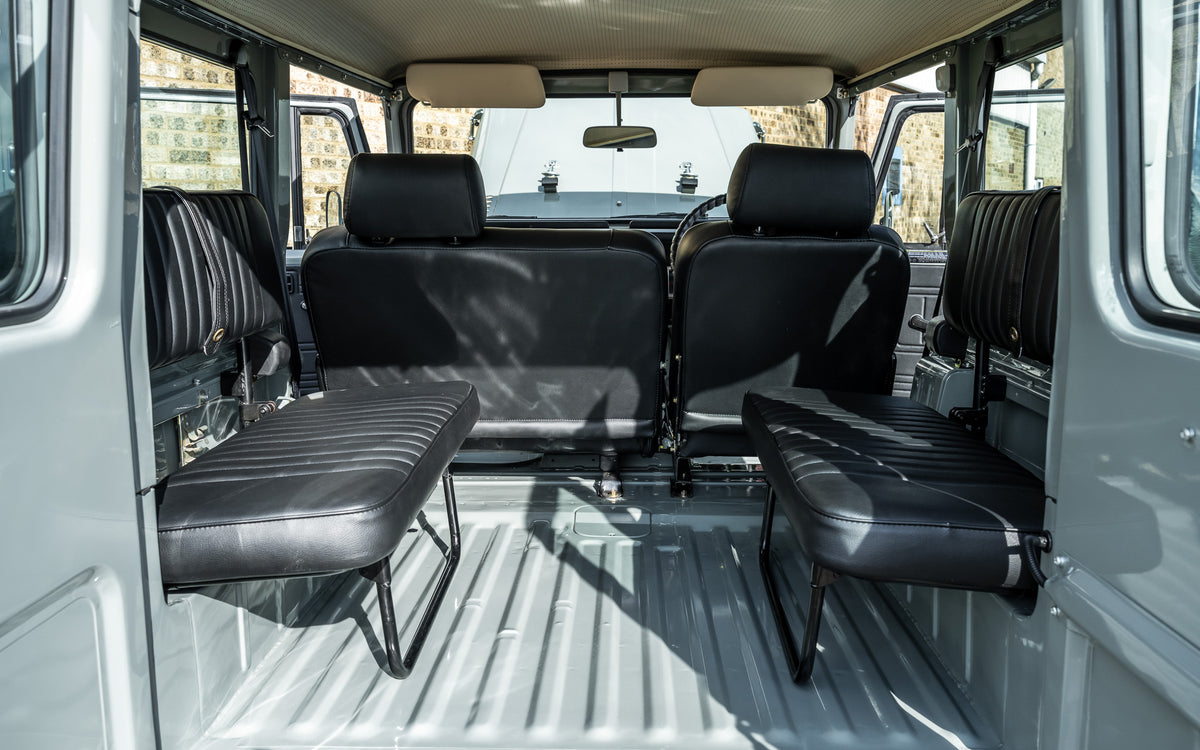 RESTORED VINTAGE 40 SERIES HEATH GRAY 1982 TOYOTA FJ40 LAND CRUISER WITH CUSTOM BLACK LEATHER SEATS FOR SALE