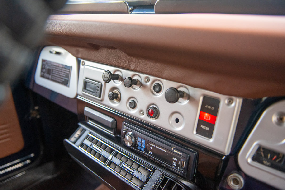Vintage 40 Diesel 1983 Toyota BJ40 Land Cruiser in Royal Blue with Air Conditioning Features and New Diesel Panel