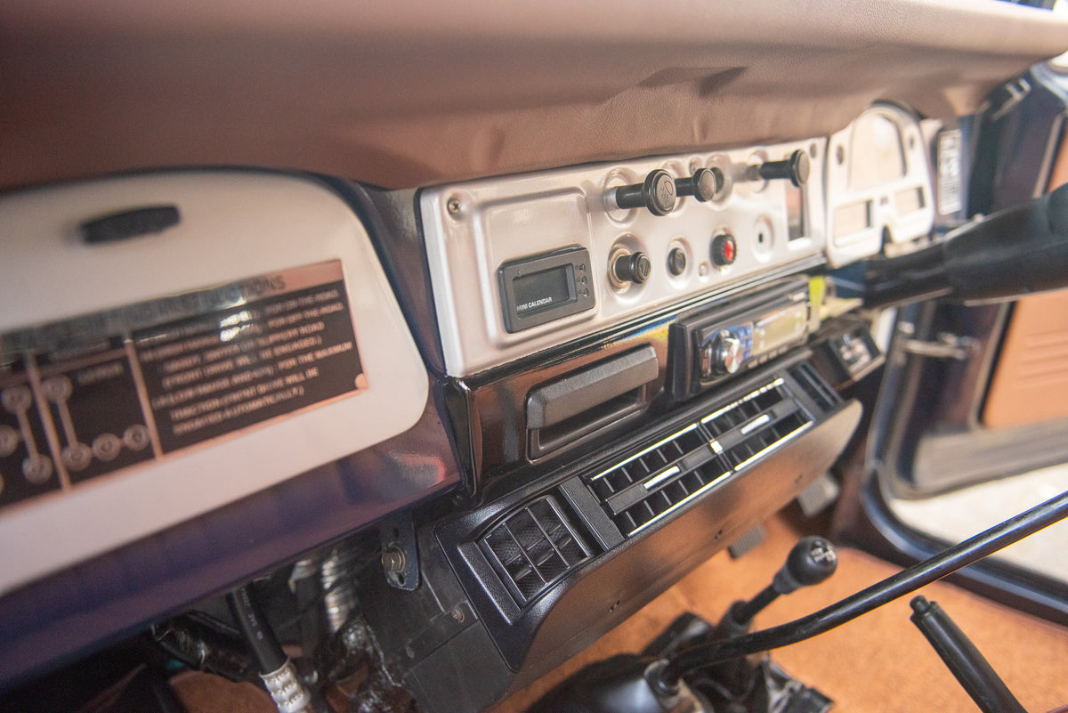 Vintage 40 Diesel 1983 Toyota BJ40 Land Cruiser in Royal Blue with Air Conditioning Features and New Diesel Panel