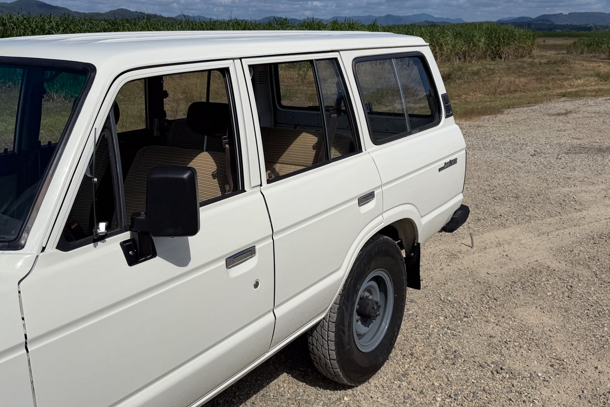 White 1986 Toyota HJ61 with Original Turbo Seats For Sale