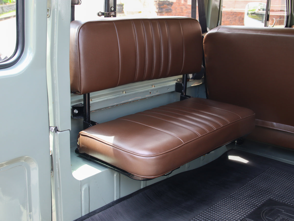 Grey 1979 Toyota FJ40 Land Cruiser Custom Brown Interior Restored by Hogg & Swan