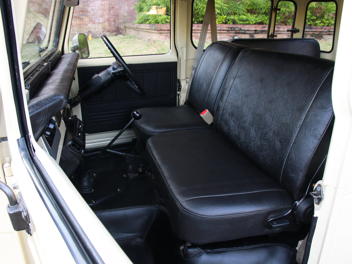 Classic 40 Series Toyota FJ40 Land Cruiser with Bulk Genuine Interior Parts and Black Leather Seats