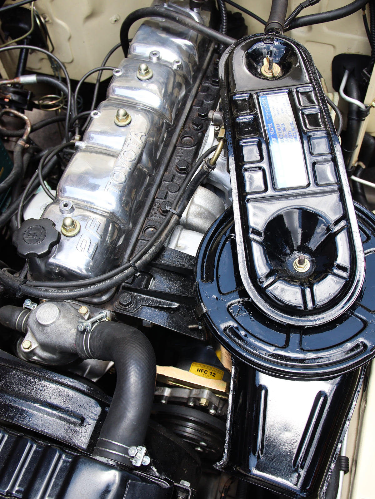 Original 2F Engine Overhauled Chrome Finish of Beige 1980 Toyota Jeep FJ40 Land Cruiser