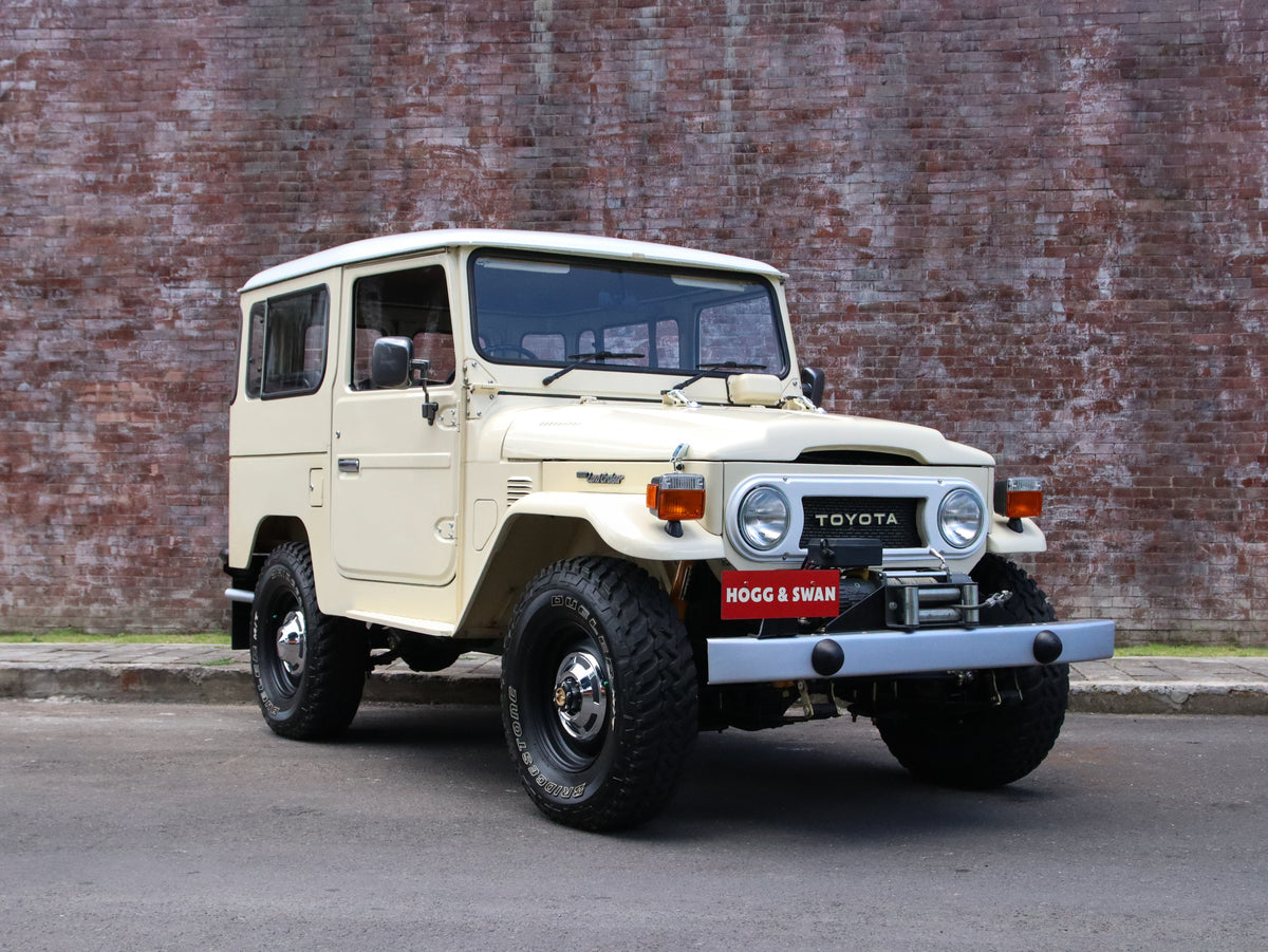 Classic Look 1980 Toyota FJ40 Land Cruiser in Beige Restored by Hogg & Swan