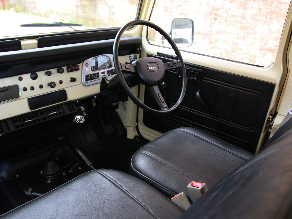 Classic 40 Series Toyota FJ40 Land Cruiser with Bulk Genuine Interior Parts and Black Leather Seats