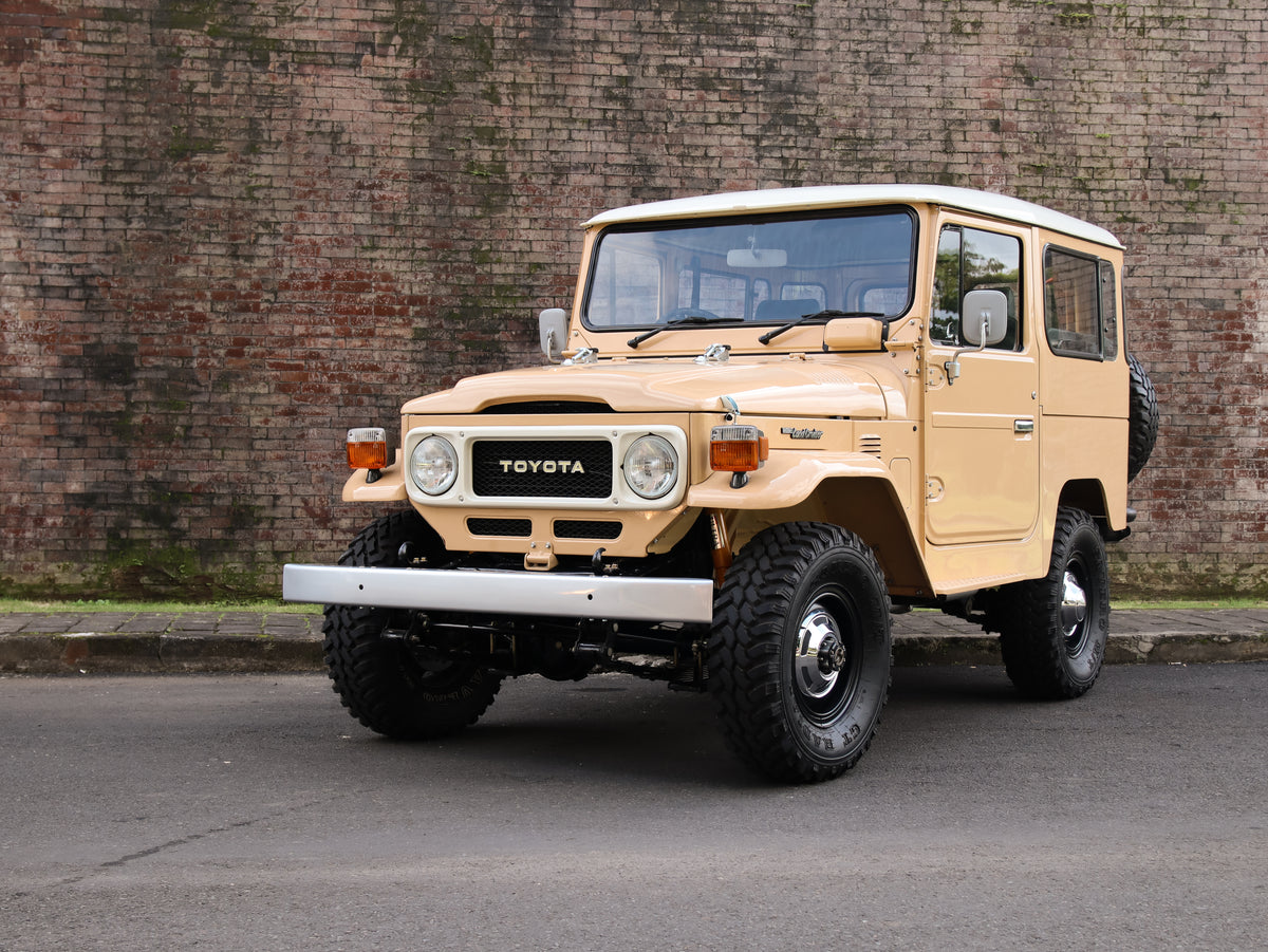 Beige 1981 Toyota FJ40 Land Cruiser Classic Look with Bulk New Genuine Toyota Parts Australian Spec