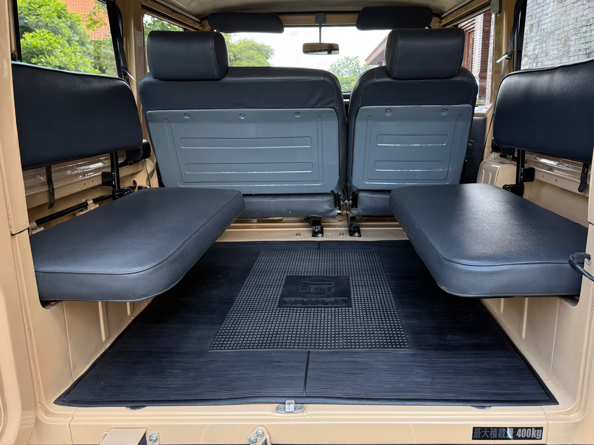 Beige 1981 Toyota FJ40 Land Cruiser with Bulk New Genuine Toyota Parts Toyota Repro Floor Mats and Australian Spec Seats