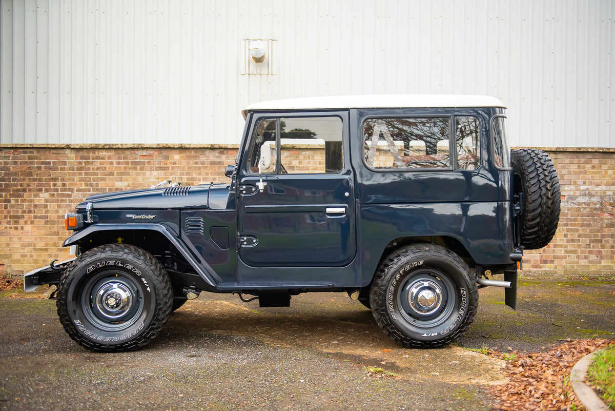 Vintage 40 Series Diesel Toyota BJ40 Land Cruiser with 16" Steel Rims and New Genuine Chrome Hub Caps