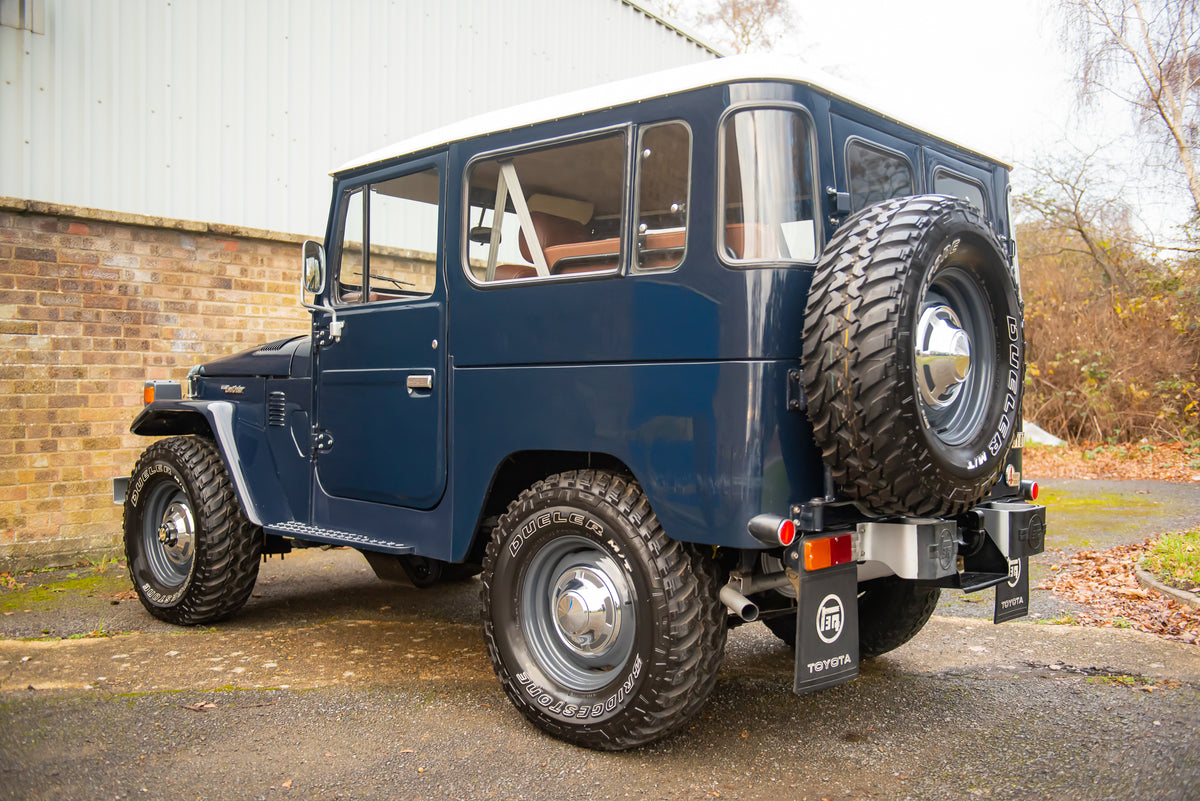 1983 Toyota BJ40 Land Cruiser in Royal Blue Clean Paintwork with Custom Brown Leather Interior