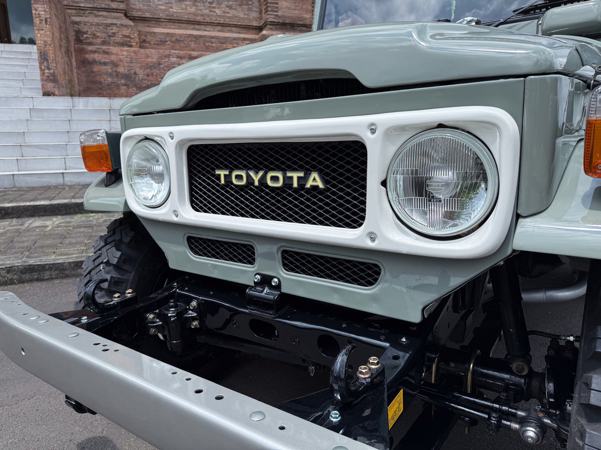 Newly Restored Grey 1979 Toyota FJ40 Land Cruiser Classic Look and New Genuine Toyota Parts