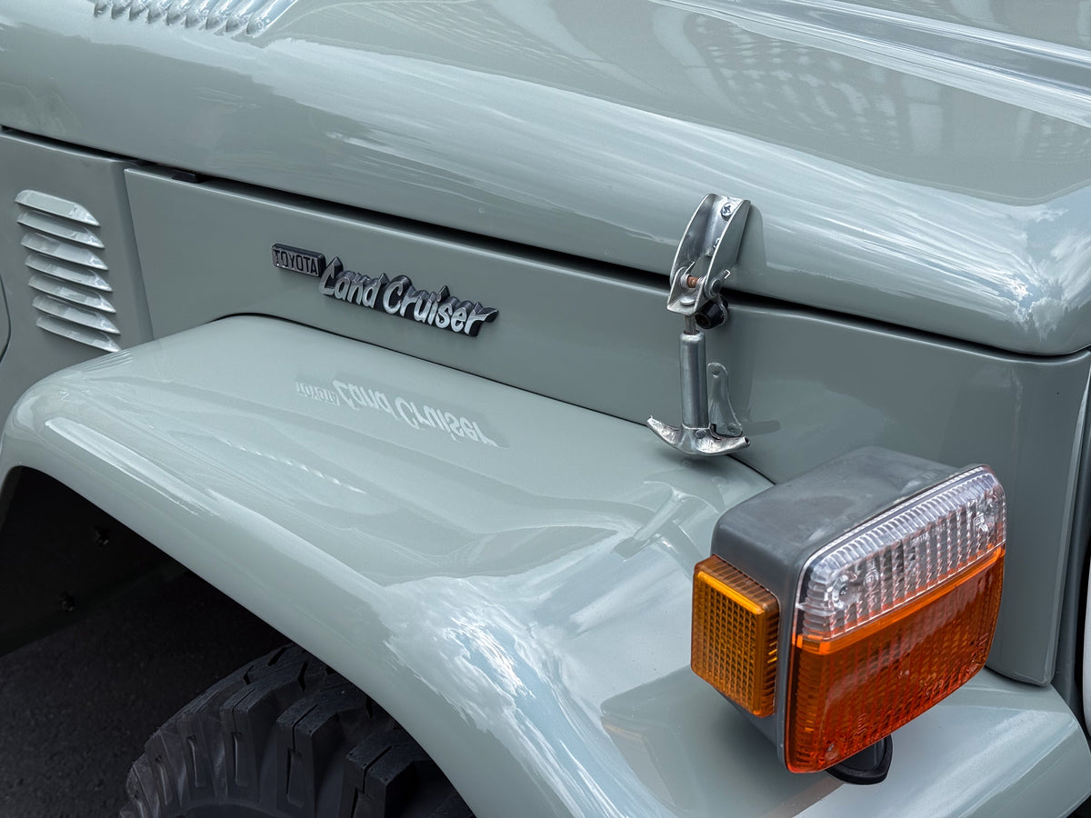 Newly Restored Grey 1979 Toyota FJ40 Land Cruiser Classic Look and New Genuine Toyota Parts