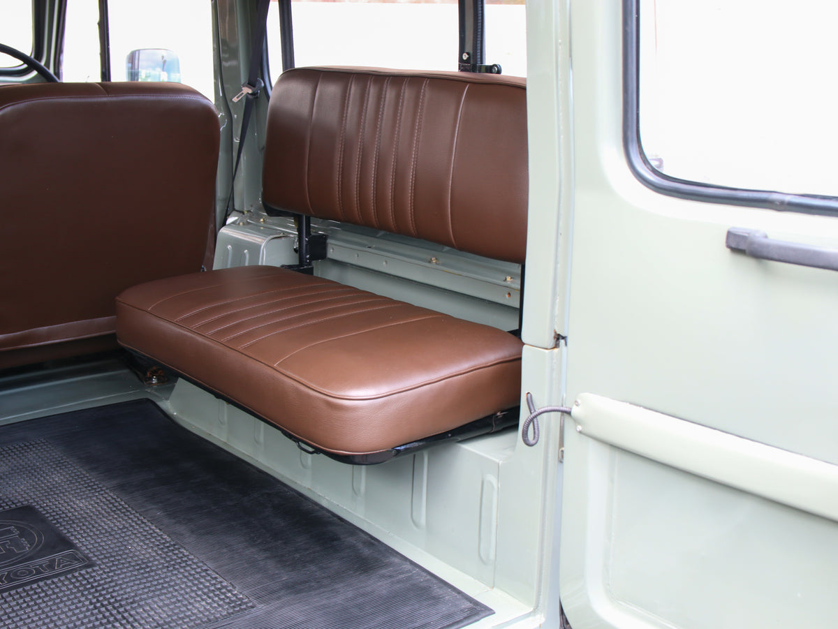 Grey 1979 Toyota FJ40 Land Cruiser Custom Brown Interior Restored by Hogg & Swan