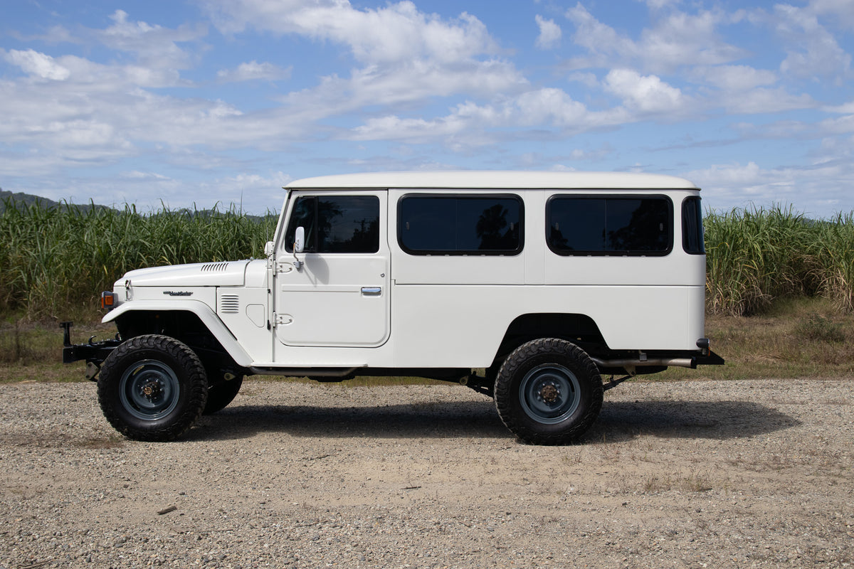 Restored 1982 FJ45 Troop Carrier Land Cruiser with Genuine Toyota Parts For Sale