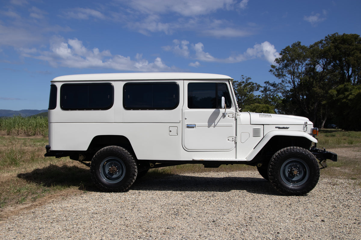 Restored 1982 FJ45 Troop Carrier Land Cruiser with Genuine Toyota Parts For Sale