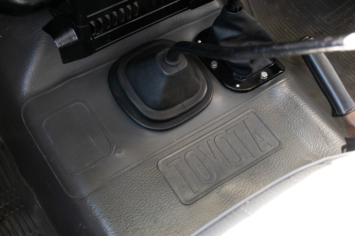 Restored White 1982 Toyota FJ45 Land Cruiser Reupholstered Gray Interior with Bluetooth Head Unit and 6" Speakers  For Sale