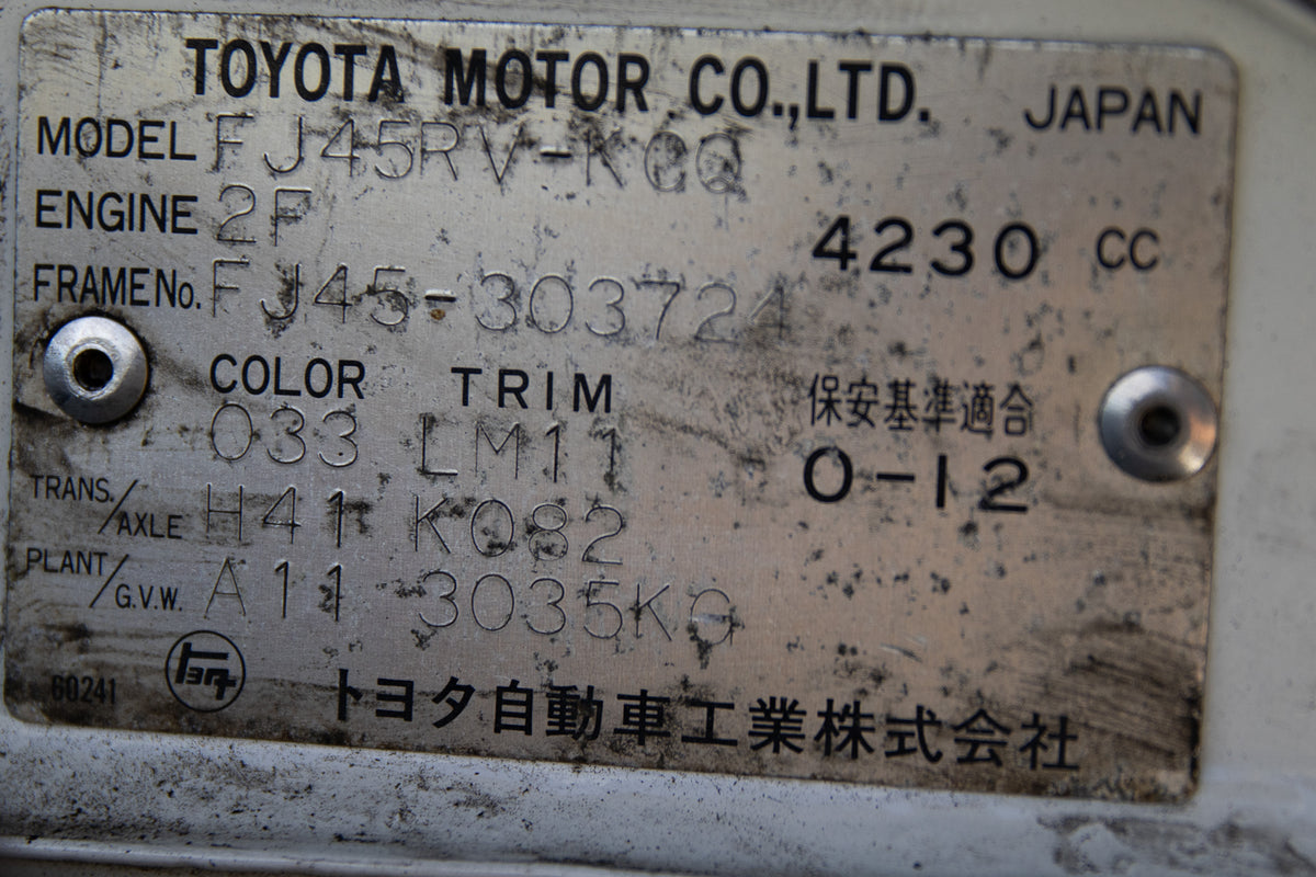 Classic Toyota FJ45 Troop Carrier Land Cruiser Full Restoration Overhauled Original 2F Engine For Sale